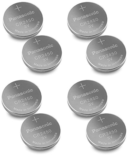 Panasonic Cr2450 Cr 2450 Lithium rNBse 3v Battery, 2 Count (4 Pack)