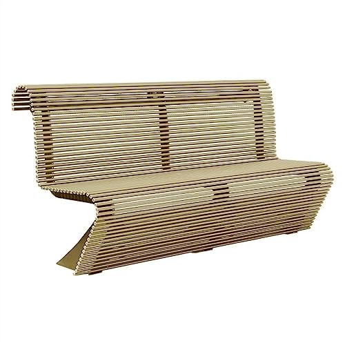 XRXwuf689 Outdoor Garden Bench Outdoor Park Bench, Leisure Chair with Backrest for 3 People, Modern Metal Round Tube Bench, Gold Color Park Bench