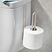 iDesign Forma Toilet Paper Holder for Bathroom Storage, Over the Tank - Satin