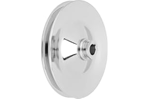 Acouto Power Steering Pulley for Pumps Single Groove Power Steering Pulley 5/8in Keyway Shaft 8948