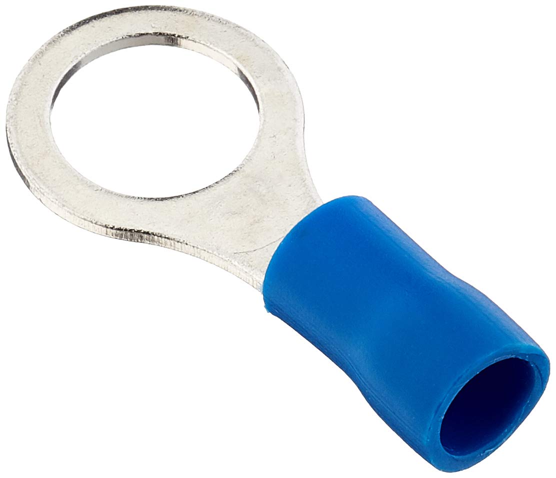 In Phase Car Audio Linx LB8RT Blue 8.4mm Ring Terminal (4 Pack)