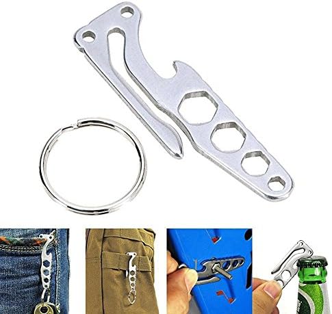 Pocket Multi-Function Camping EDC Tool Stainless Steel Outdoor Hiking Survival Keychain Tool Camp Equipments Travel Kit