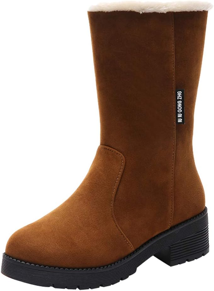 warm ladies snow boots high boots leather martin boots winter flats boots