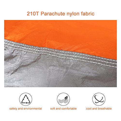 OILEUS X-large Double Camping Hammock-Lightweight Nylon Portable Hammock, Best Parachute Double Hammock-10ft Straps with Loops & Carabiners-For Backpacking Beach Yard 130" L x 78" W