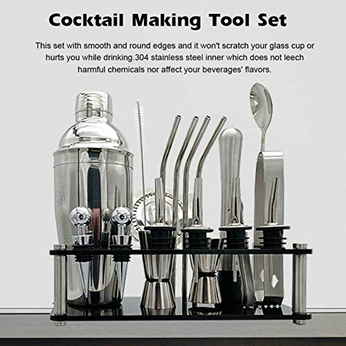 Peng sounded Cocktail-Barkeeper-Set, 20-teilig, Boston Shaker, Mixer, Barzubehör für Zuhause und Bar, Bar-Werkzeuge für… – Bild 4