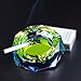 Kaforise Crystal Outdoors Indoors Cigarette Ashtray Ash Holder Case, Colorful Pattern Home Office Tabletop Beautiful Decoration Craft (bling bling 03)