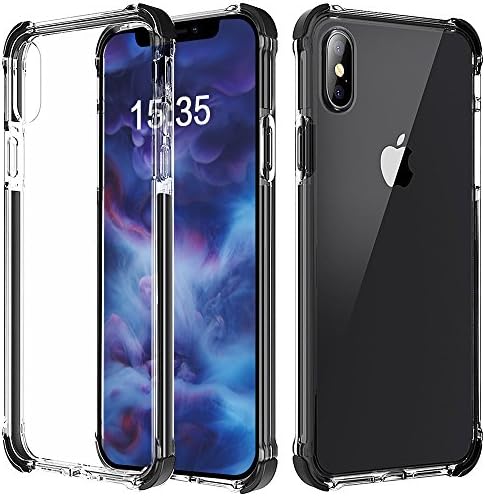 iPhoneX Cases,TPE Shock Absorption Bumper Case Phone SocksLightweight Crystal Clear iPhone Skins Covers Slim with Flexible Soft TPU 360 Degree Shock Drop Scratch Protection for iPhone