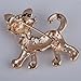 YAZILIND Pretty Full Shining Cat Brooches and Pins Wedding for Women Gift