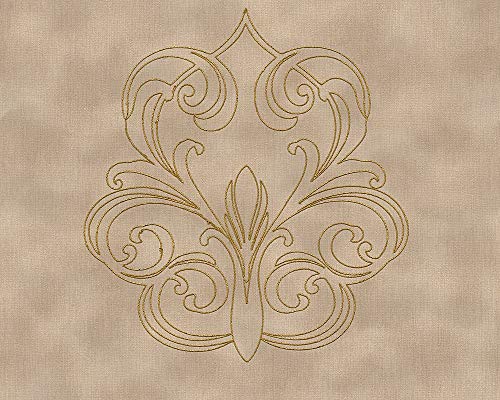 Architects Paper Panneau mural brodé Nobile brun métallisé 3,20 m x 0,70 m 969831