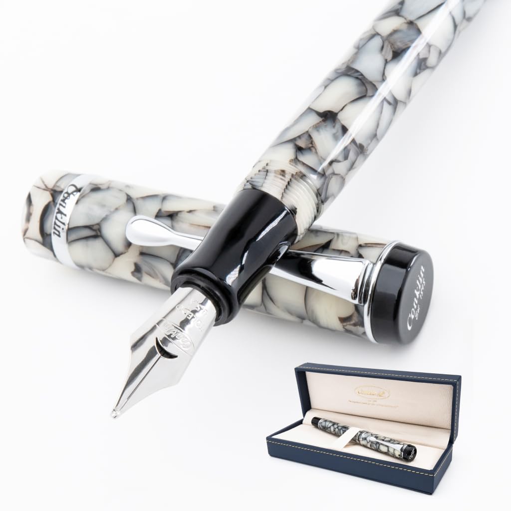 Conklin Duragraph Stub Nib Fountain Pen - Cracked Ice