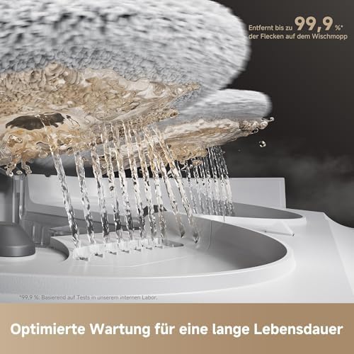 V50 Ultra Saugroboter, 24.000 Pa Saugkraft & Thermo-Wischen, Weiß