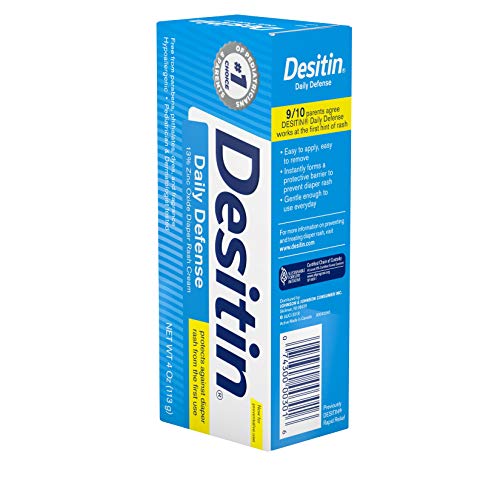 DESITIN Rapid Relief Zinc Oxide Diaper Rash Cream 4 oz