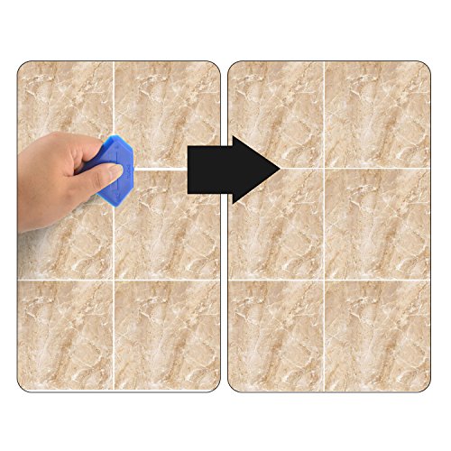 Aboat 4 Pieces Caulking Tool Sealant Tool Silicone Tool Kit for Bathroom Kitchen Room and Frames Sealant Seals, Black and Blue