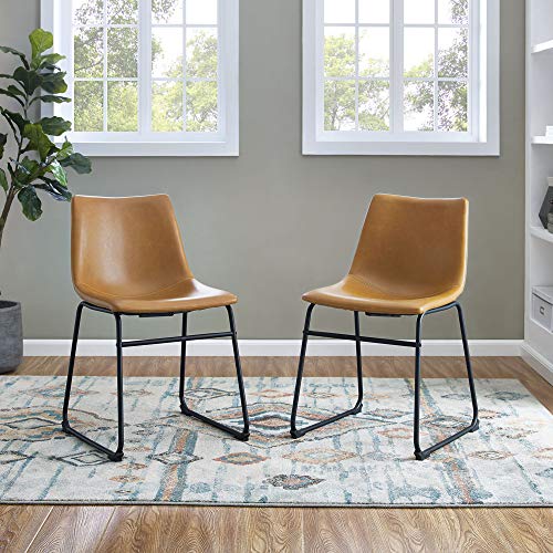 Top 10 Brown Leather Dining Chairs With Dark Legs of 2020 No Place