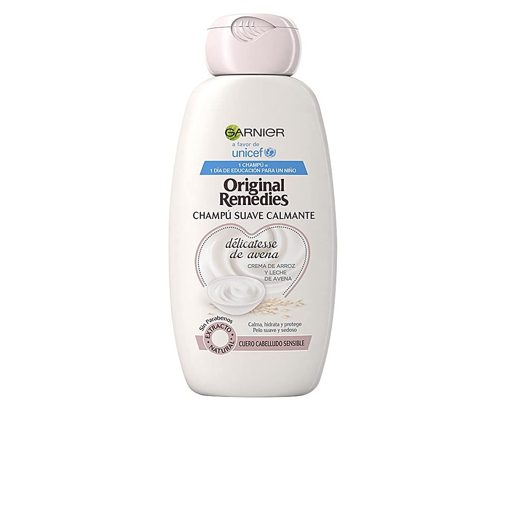 Garnier Soothing Gentle Shampoo with Délicatesse de Oatmeal, Multi, 300 ml (Pack of 1) — image 1