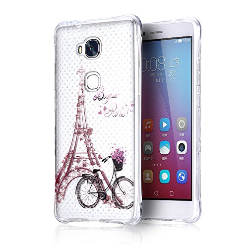 Silicone case for huawei honor 5x, slim fit clear soft …