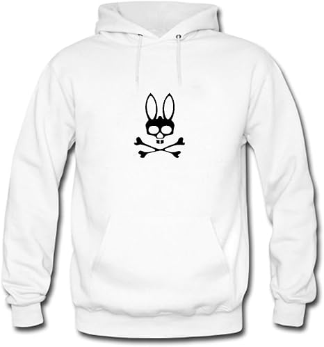 Psycho Bunny for Men long sleeves hoodies Medium White: Amazon.ca: Clothing & Accessories