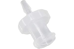 BleedZone Female Hose Connector - 1/16" PP Polypropylene Hose Barb Fittings, 5x Luer Lock Adapter for Laboratory Equipment, Syringe, Hose