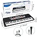 RenFox 49 Key Piano Keyboard Portable Electronic Kids Piano Keyboard Beginner Digital Music Piano Keyboard & Microphone Teaching Toy Gift for Kids Boy Girl