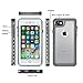 iPhone 7 Waterproof Case with Clear Sound, Eonfine Shockproof Full-sealed Rubber Rugged Cover with Touch ID, Absolutely 100% Water Snow Dust Dirty Proof Case for iPhone 7 4.7 Grey/Transparent