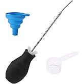 5pcs Diatomaceous Earth Duster Set, Garden Plant Hand Puffer Applicator Pesticide Bulb Duster Sprayer with 3-Gear Telescopic 