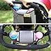 Universal Stroller Organizer, Baby Stroller Organizer Bag with Deep Cup Holders and Padded Shoulder Strap, Lightweight