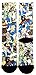 Fallout Vault Boy Collage 360 Sublimated All Over Print Crew Socks OS
