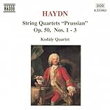 Disco de Franz Joseph Haydn: «Haydn: String Quartets "Prussian", Op. 50, Nos. 1-3» (Anverso)