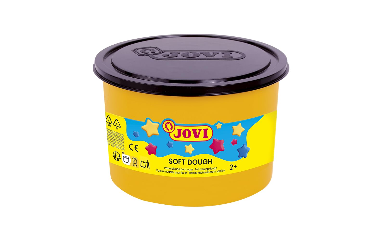 Jovi Blandiver Extra Soft Modelling Clay for Children Aged 2 Years and Above, Black, 1 Tub, 460 g