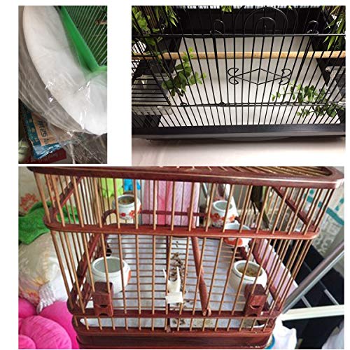 Bonaweite Disposable NonWoven Bird Cage Liners Papers, Parrot Pet