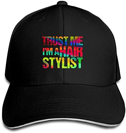 ZJXBaseball Cap Sandwich Cap Trust Me I'm A Hair Stylist Durable Baseball Cap Hats Adjustable Peaked Trucker Cap