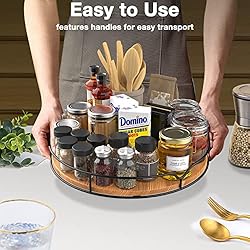 Lazy Susan Turntable Organizer with Anti-slip Mat