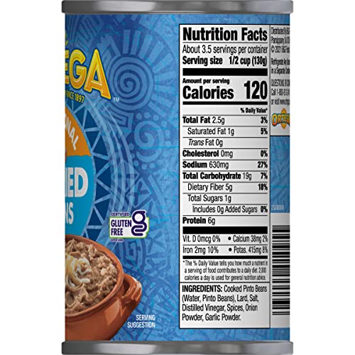 Ortega Refried Beans, Traditional, 16 Ounce (Pack of 12) Pricepulse