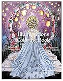 Illuminations Coloring Book: Gorgeous Ladies Dragons Lanterns Fantasy Coloring Book by Heather Valentin