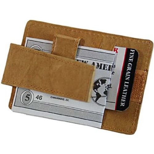 Marshal Leather Zipper Change Purse Money Clip #2262CF