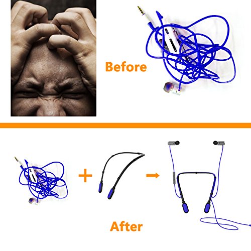 image for silicone maid LLC Workout Headphone Organizer Cord Wrap Soft Silicone 