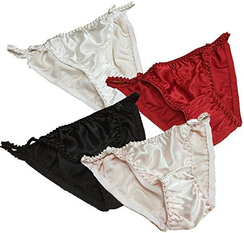 yUhe2018Cw Yu He Women Printing Knitted Pure Silk String Bikini Panties Antibacterial Breathable Undies Panties