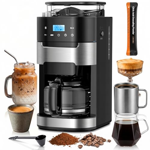 Kismile 10-cup Digital Drip Coffee Maker Built-in