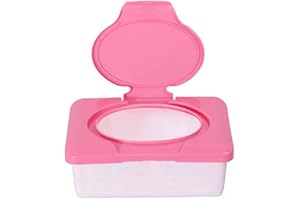Paifeancodill Wipes Dispenser Wipe Holder with Lids, Portable Wet Wipe Pouch Baby Wipe Holders, Refillable Wet Wipes Holder C