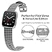 NANW Bands Compatible with Fitbit Versa/Versa 2, Versa Lite Edition Bands Small Large, Woven Fabric Accessories Strap Wristband Replacement Women Men Compatible with Fitbit Versa 2 Smartwatch