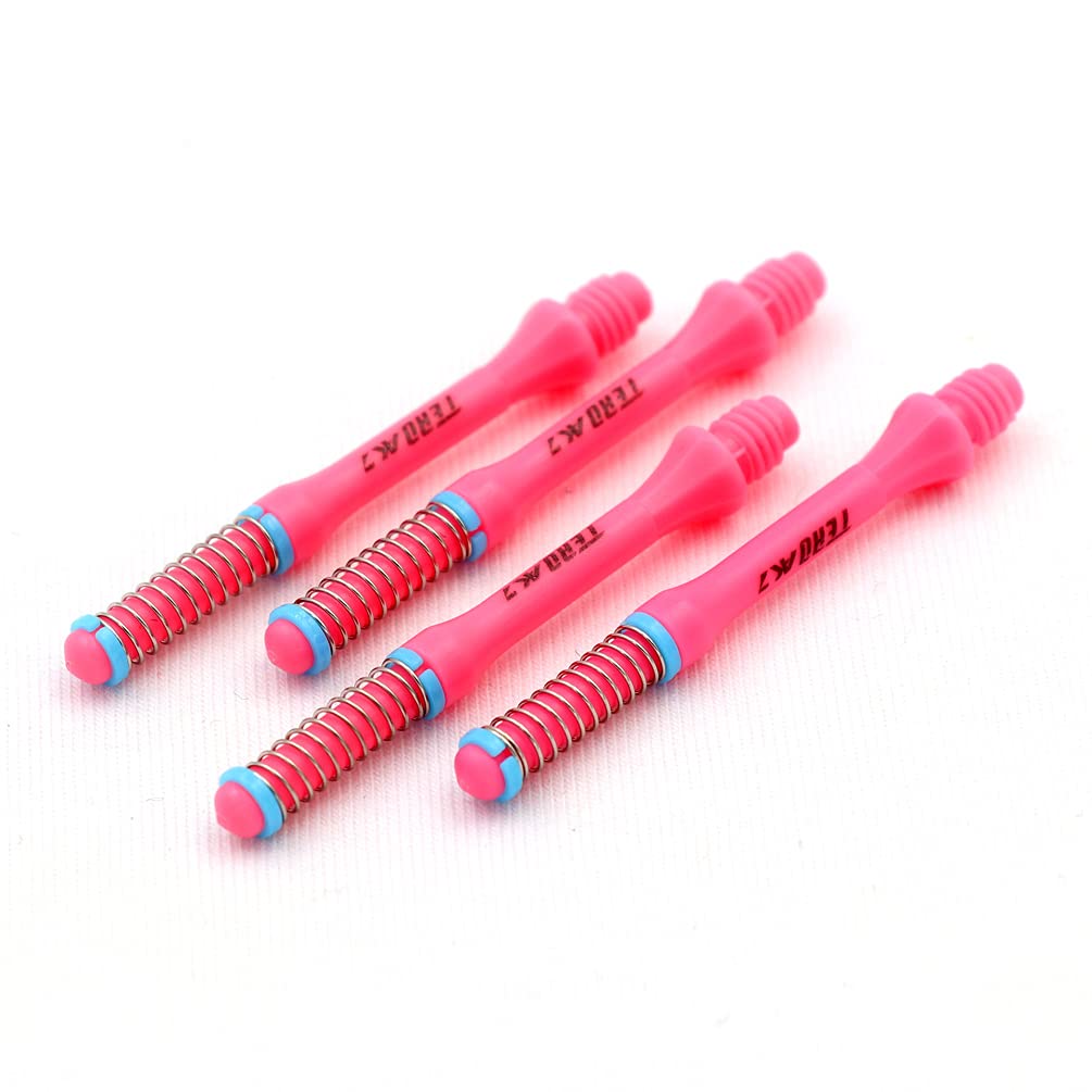 CUESOUL TERO AK7 Dart Shafts Built-in Spring Telescope for Steel Point Arrows and Soft Pointed Arrows, Set of 4 pFCS（FCS-AK7+8XE40）