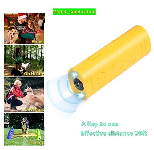 image for 7mohugme LED Ultrasonic Dog Repeller and Trainer Device 3 in 1 Anti Ba