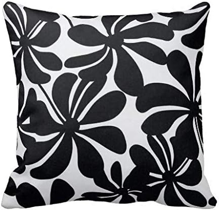 Ol322ay - Cojín para exterior de flores negras para patio Decorativo