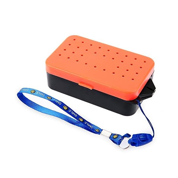 Stylrtop-Earthworm-Bait-Lure-Fishing-Tackle-Box-2-Compartments-with-Wrist-Strap