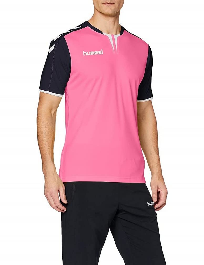 hummel Men CORE SS POLY Jersey - Rose Violet/Marine, X-Large