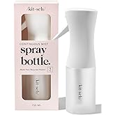 Kitsch Spray Bottle for Hair, Continuous Water Mister Spray Bottle with Ultra Fine Mist for Hairstyling, Barbers Salons, Clea