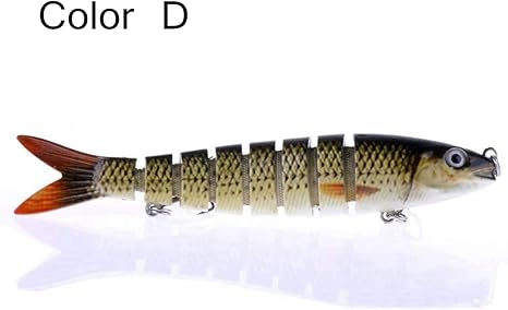 Lintimes 8 Esche Da Pesca Rigide E Snodabili A Forma Di Pesce D Amazon It Sport E Tempo Libero