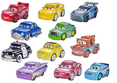Mattel Disney Cars FBG74 - Fahrzeug 3 Mini Racers Blindpack, sortiert