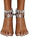 Bienvenu Boho coin sandals Anklet Bracelet, Bohemian Tassel Barefoot Sandals Chain Jewelry Belly Dance Anklet