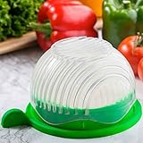 MangGou New Salad Bowl Mixing Bowl Set Colorful Mixing Bowl and Measuring Cup Set 60 Second Salad Maker Bowl To Chop or Slice Fresh Vegetable Fruits and Make Salad Fast